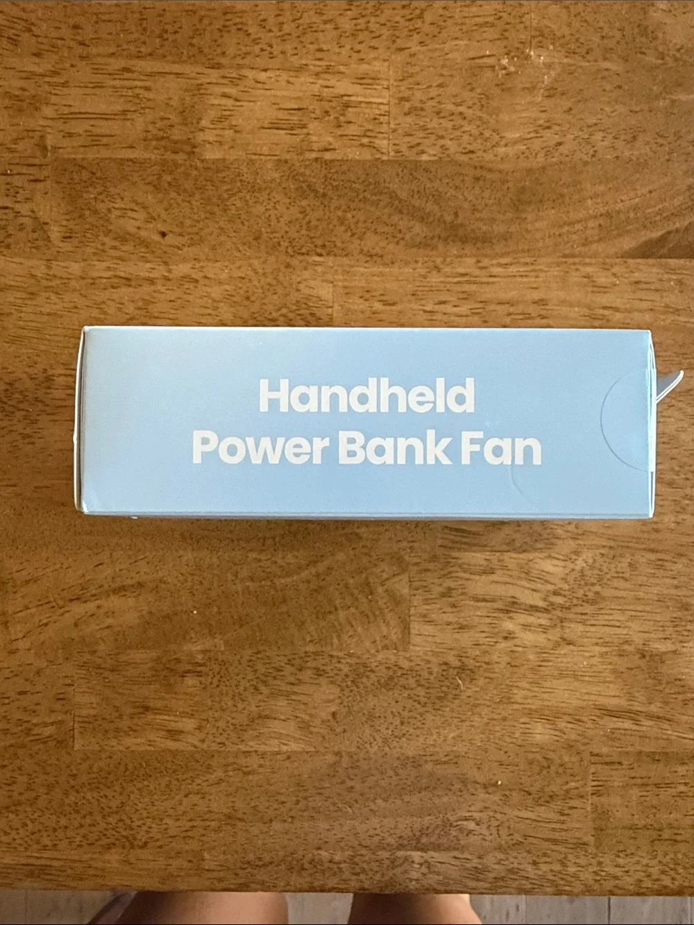 Target Light Blue Handheld Power Bank Fan
